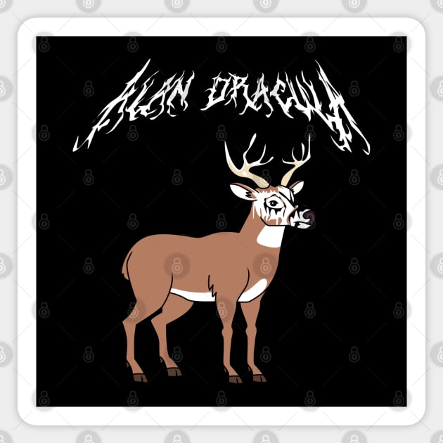 Alan Dracula Sticker by Number1Robot